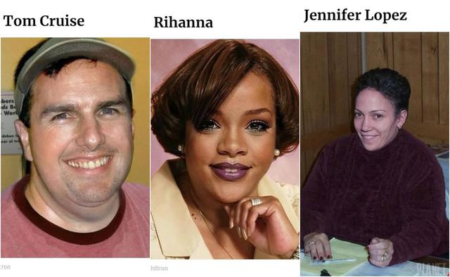 Tom Cruise, Rihanna y Jennifer López.