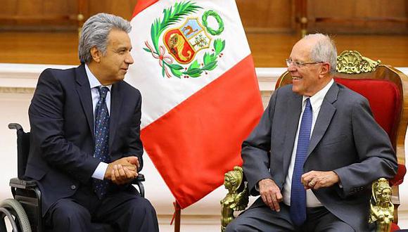 PPK se reunió en Palacio con presidente electo de Ecuador