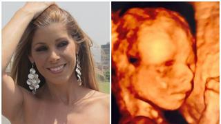 Viviana Rivas Plata mostró la primera imagen de su bebe