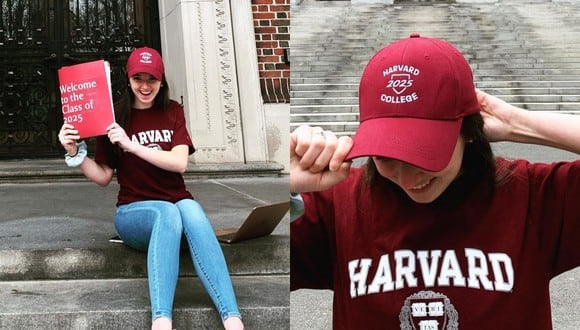 Una joven de Estados Unidos narró en varios videos de TikTok la introducción del escrito con el que fue aceptada en la Universidad de Harvard. | Crédito: @abigail_vmack / Instagram
