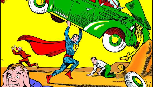 Portada de Action Comics N°1, en la aparece por primera vez Superman. (Imagen de Action Comics)