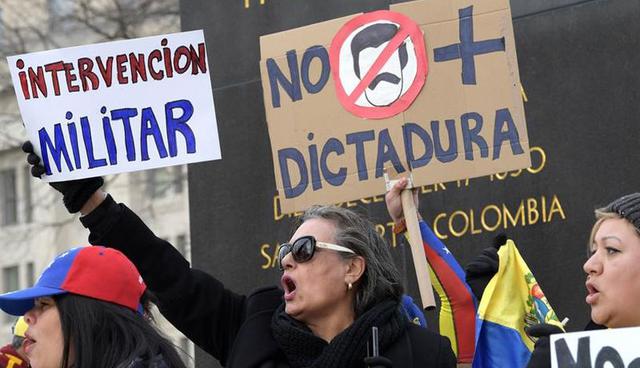 Venezolanos en Washington aplauden que Trump legitime a Juan Guaidó. (Foto: EFE)