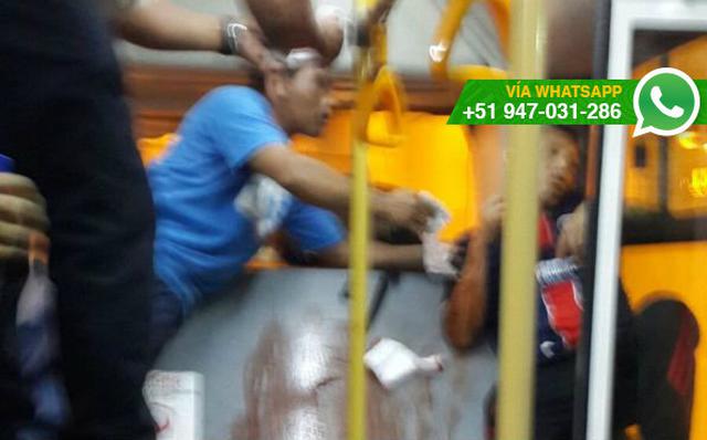 Metropolitano: pasajero se desangró durante viaje en bus - 1