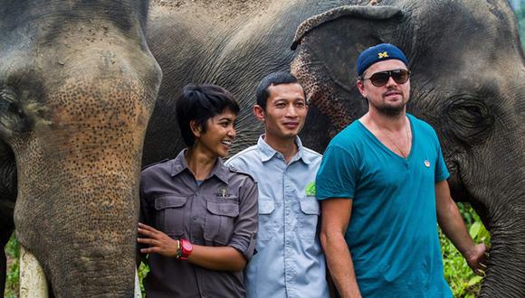 Leonardo DiCaprio se reúne con ambientalistas en Indonesia