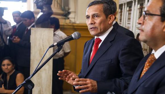 Ollanta Humala fue citado a la Comisi&oacute;n de Defensa hoy, pero no hubo sesi&oacute;n por falta de qu&oacute;rum. (Foto: Congreso de la Rep&uacute;blica)