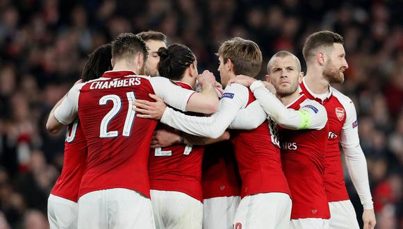 Arsenal venció 3-1 al Milan y avanzó a cuartos de final de la Europa League. (Foto: Reuters)