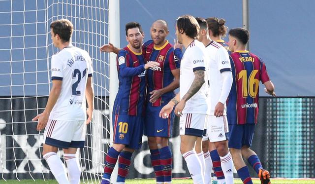 Martin Braithwaite anotó el primer gol en el Barcelona vs. Osasuna | Foto: REUTERS