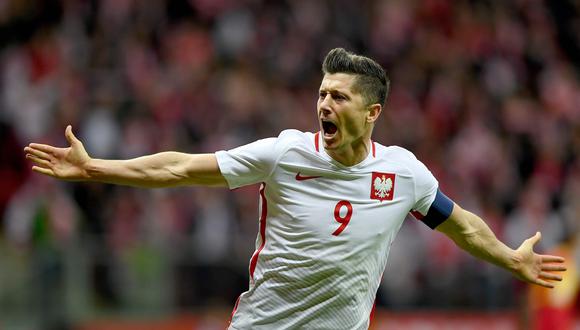 Robert Lewandowski será la esperanza de gol de Polonia en el Mundial de Rusia 2018. (Foto: AFP)