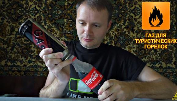 ¿Qué pasa si mezclas una Coca Cola con gas propano? [VIDEO]