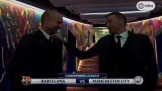 Así fue el encuentro entre Guardiola y Luis Enrique en Camp Nou