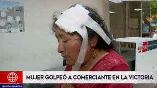 La Victoria: mujer agrede con un palo a vendedora ambulante de 61 años