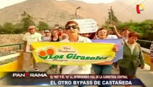 Chosica: vecinos protestan por ubicación de nuevo by-pass