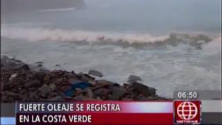 Costa Verde: oleajes anómalos inundaron malecón en La Herradura