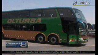 Interceptan y asaltan bus de Oltursa en ruta Arequipa - Lima