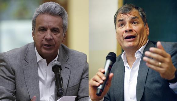Moreno fue vicepresidente de Correa entre 2007 y 2013, y ambos sostienen una pugna de poder que llevó a la crisis al oficialismo. (Foto: EFE).