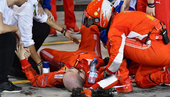 A través de su cuenta de Instagram, el mecánico de Ferrari informó que fue operado con éxito. (Foto: AFP)