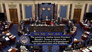 El Senado de EE.UU. declara legítimo el juicio político a Trump por asalto al Capitolio 