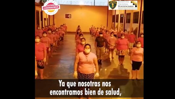 Internas del penal de Iquitos graban video: “La pandemia no puede ingresar entre nosotras”. (Foto: INPE)
