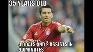 FOTOS: los memes por el ‘quad trick’ y 164 goles de Claudio Pizarro en la Bundesliga