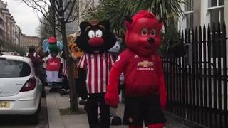 El noble motivo por el que se reunieron las simpáticas mascotas de laPremier League