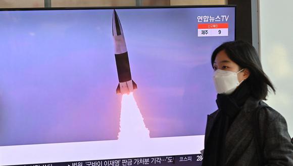 El lanzamiento tiene lugar después de que el pasado martes el régimen disparara otros dos proyectiles aparentemente de crucero desde el interior del país, y tras otros test realizados en semanas anteriores que incluyeron misiles balísticos e hipersónicos. (Foto referencial: Jung Yeon-je / AFP)