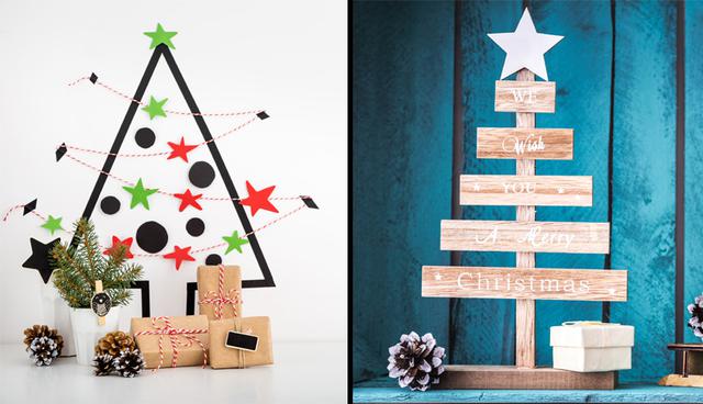 Esta Navidad, opta por un árbol diferente para decorar tu casa. Muchas de estas opciones te harán explorar tu creatividad al máximo. (Foto: Shutterstock)