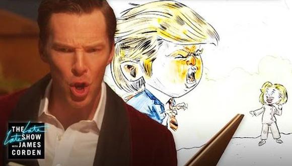 YouTube: Benedict Cumberbatch relata un "cuento de elecciones"