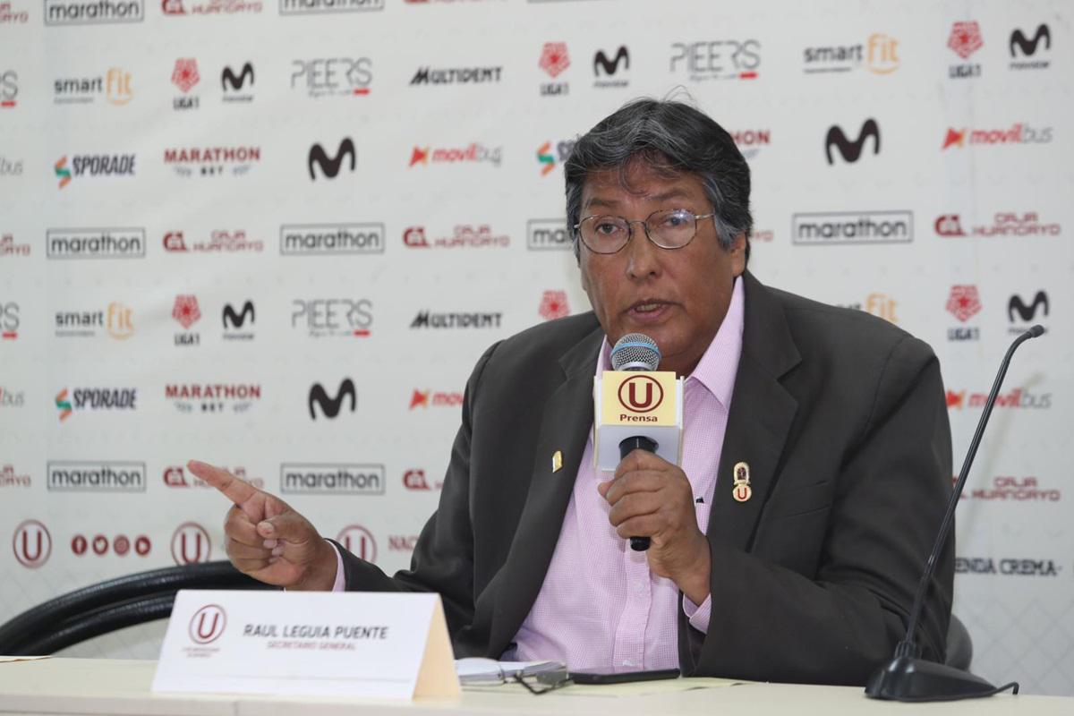 Raúl Leguía, secretario general del club Universitario de Deportes, designado por la Sunat, que presidente la Junta de Acreedores del club crema. (FOTO: ROLLY REYNA / EL COMERCIO)