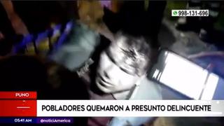 Puno: presunto delincuente fue quemado vivo por pobladores de Juliaca