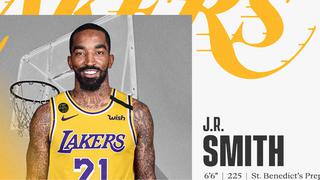 Volverá a jugar con LeBron James: Lakers anunció a J.R. Smith para lo que resta de la temporada de la NBA