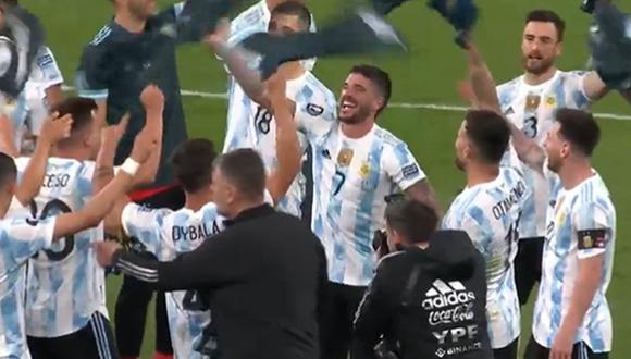 Argentina vs Italia: jugadores argentinos dedican cántico a Maradona en Wembley tras ganar la Finalissima |Foto: captura