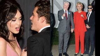 Katy Perry y Orlando Bloom se disfrazan de Clinton y Trump