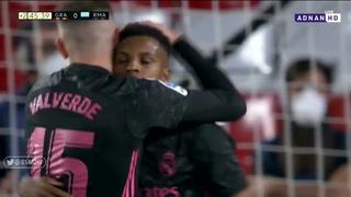 Real Madrid vs. Granada: Rodrygo deja en el camino a dos defensores y anota el 2-0 [VIDEO]