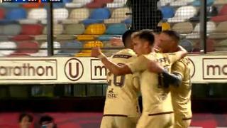 Gol de Álex Valera: Universitario se adelanta en el marcador ante César Vallejo | VIDEO