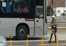 Facebook: policía detiene bus del Metropolitano y rescata gatita