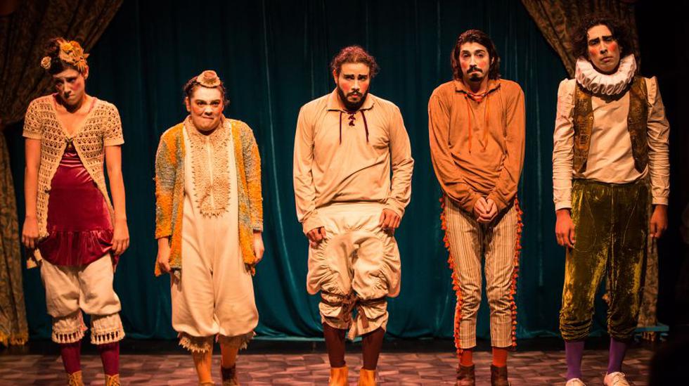 En &quot;Casi Don Quijote&quot; act&uacute;an Manuel Gold, C&eacute;sar Garc&iacute;a, Fiorella Kollmann, Lizet Ch&aacute;vez y Francisco Luna. (Foto: difusi&oacute;n / Giuseppe Falla)