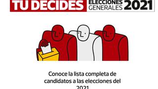 Elecciones 2021: Conoce la lista completa de los precandidatos | ESPECIAL