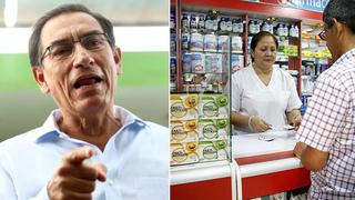 Vizcarra pide tratar "con urgencia" proyecto de stock mínimo de genéricos en farmacias