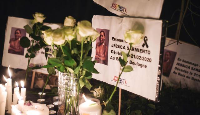 Jessyca Sarmiento, trabajadora sexual peruana transgénero, murió atropellada la semana pasada en París. (AFP).