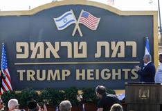 Israel pone el nombre de Donald Trump a una colonia en los Altos del Golán