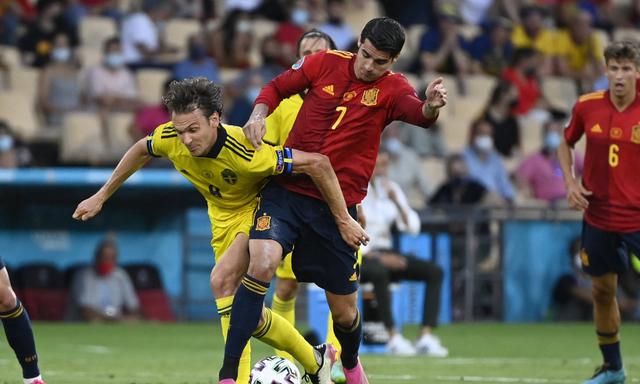 España vs. Suecia: las imágenes del partido en el estadio La Cartuja de Sevilla | Foto: AP