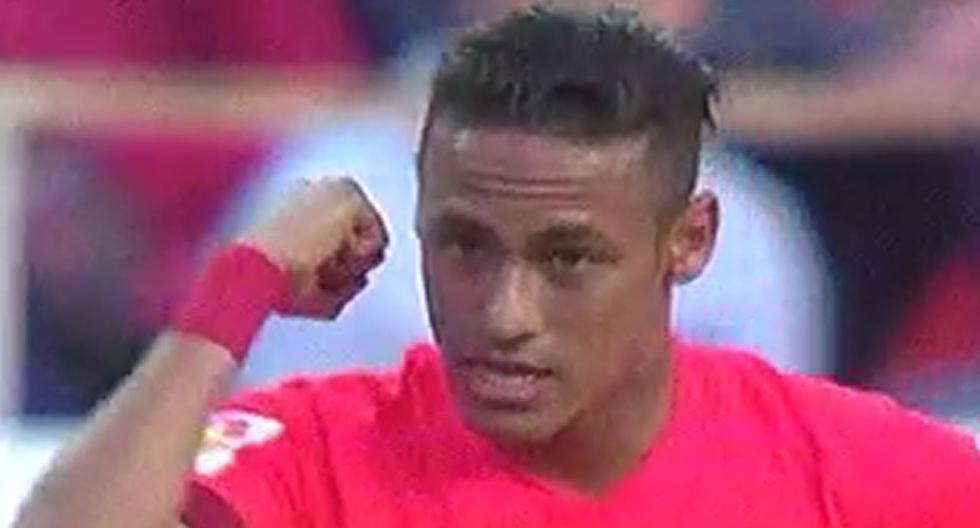 Neymar marcó el segundo para el Barcelona. (Foto: Captura)