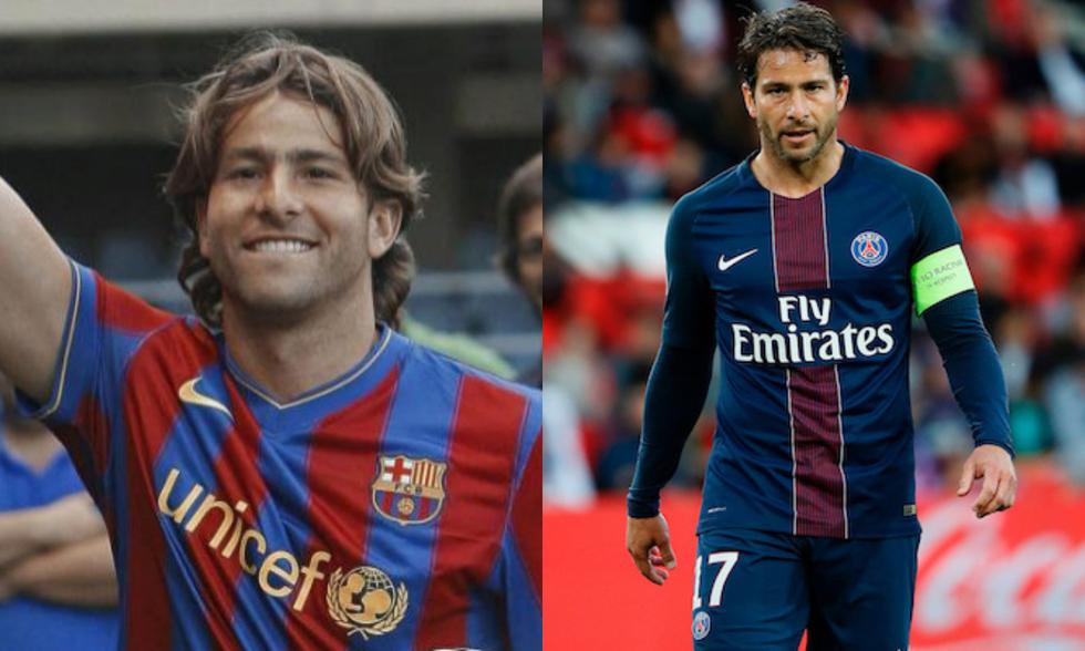 Maxwell Scherrer jugó en el Barcelona desde el 2009 - 2012. Ese año llegó al PSG, donde se retiró en el 2017.