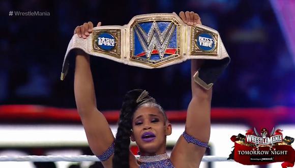 Bianca Belair estrenó su cinturón de la WWE de una manera inusual.