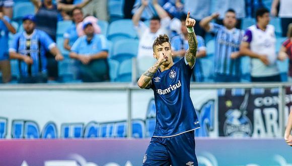 Beto da Silva le puso fin a su sequía goleadora en Gremio. Anotó el tanto del triunfo sobre Fluminense. El peruano ingresó en el complemento y a los pocos minutos rompió el cero. (Foto: Globoesporte)