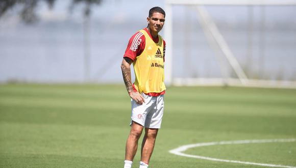 Guerrero sumó un nuevo día de trabajo en Porto Alegre. (Foto: SC Internacional)