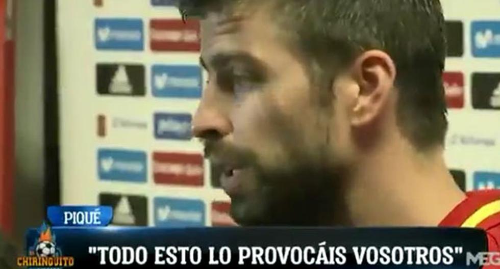 Gerard Piqué explota frente a cámaras por preguntas de los periodistas. (Foto: captura Facebook)