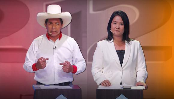 Pedro Castillo y Keiko Fujimori debatirán en Arequipa. (Foto: Composición El Comercio)
