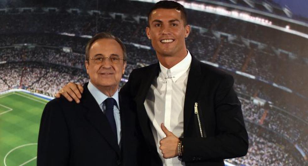 Florentino Pérez y Cristiano Ronaldo compartieron varios años en el Real Madrid. (Foto: AFP)