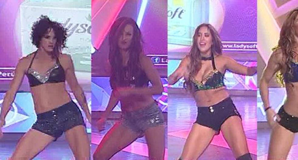 Chicas bailaron como divas del pop. (Foto: Captura América Televisión)